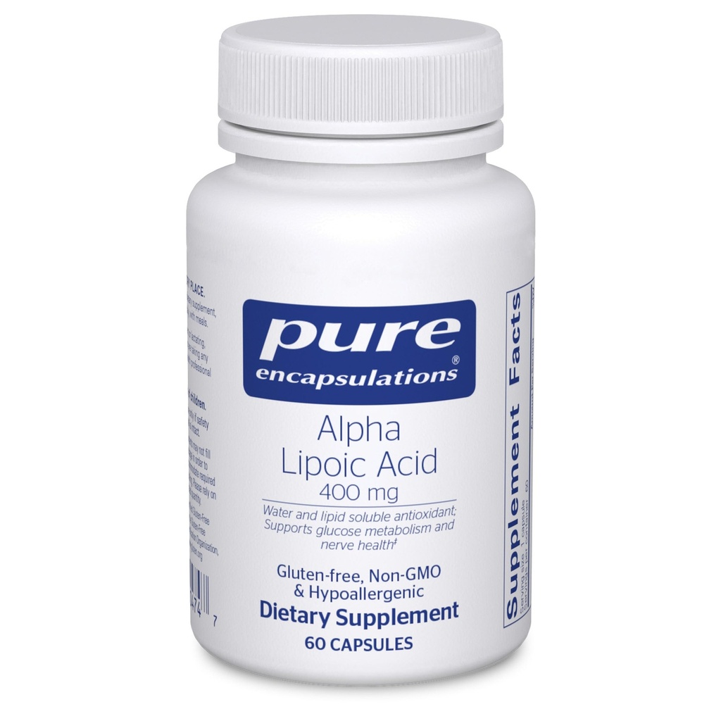 Καθαρές ενθυλακώσεις Alpha Lipoic Acid 400 mg 
