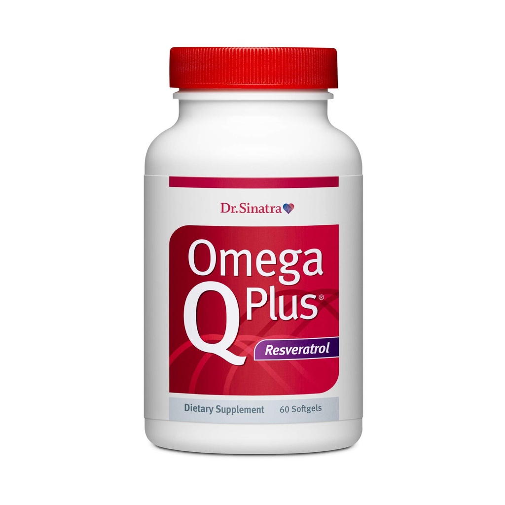 Δρ Sinatra Omega Q Plus Resveratrol - Omega-3 συμπλήρωμα με CoQ10 και Resveratrol - Προάγει την πλήρη καρδιά και την υγεία ολόκληρου του σώματος για να σας βοηθήσει να γεράσετε καλά (60 softgels)