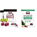 Force Factor Total Beets Soft Chews with Beetroot, Grapeseed Extract, Antioxidants, Nitrates, L-Citrulline, 120 Count, 2-Pack και Smarter Greens Superfood Chews with 25+ Superfoods, Probiotics, Antioxidants, and Fiber, 60 Count