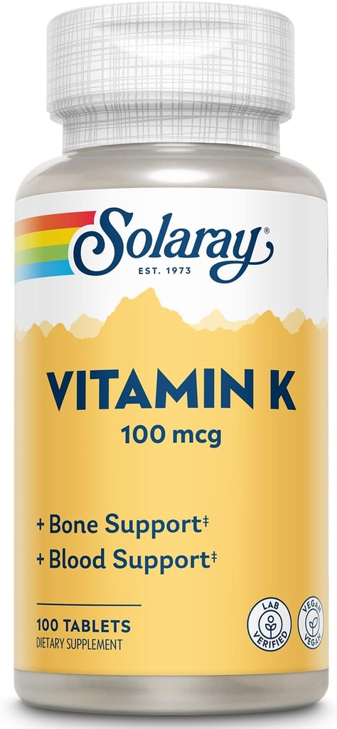 SOLARAY Βιταμίνη K-1 100mcg 