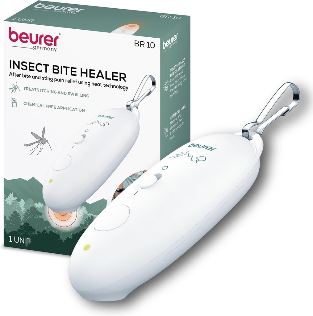 Beurer BR10 Insect Bite Healer με Clip, Portable Itch και Swelling Relief για μη τοξική θεραπεία των κουνουπιών και άλλων κοινών εντομικών τσιμπημάτων, Essential