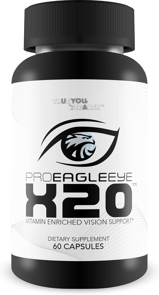 Pro EagleEye x20 - Vitamin Enriched Vision Support - Multi-Vitamin & Mineral Vision Supplement - Aid Eye Sight & Eye Health - Pro Eagle Eye X20 Βιταμίνες για την ενίσχυση του Vision - Aid Details