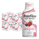 Freeflow Fit Energy Shots, Φράουλα Burst, Φυσική Caffeine Boost με L-θεανίνη, Ginseng, Βιταμίνες, Πρεβιοτικά, Ηλεκτρολύτες (24 Count, 2oz Shots)