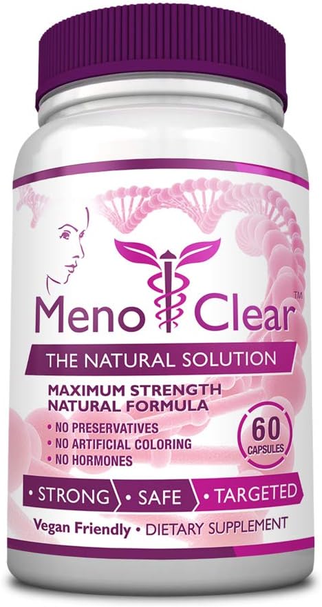 Υγεία Καταναλωτή MenoClear Night - 30 Κάψουλες - Φροντίδα Εμμηνόπαυσης - Μείωση Hot Flashs, Mood Swings, and Irritability - Μελατονίνη, Βαλεριάνα, Εσπεριδίνη - Made in The USA