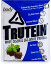 Διατροφή σώματος Trutein Υψηλή πρωτεΐνη σκόνη: 45% Whey, 45% καζεΐνη, 10% Αυγό Λευκό, χωρίς γλουτένη, χαμηλή νάτριο, χόρτο Fed πρωτεΐνη Whey σκόνη, γυμναστήριο συμπλήρωμα & πρωινό Shake, Μέντα σοκολάτας, 34g δείγμα