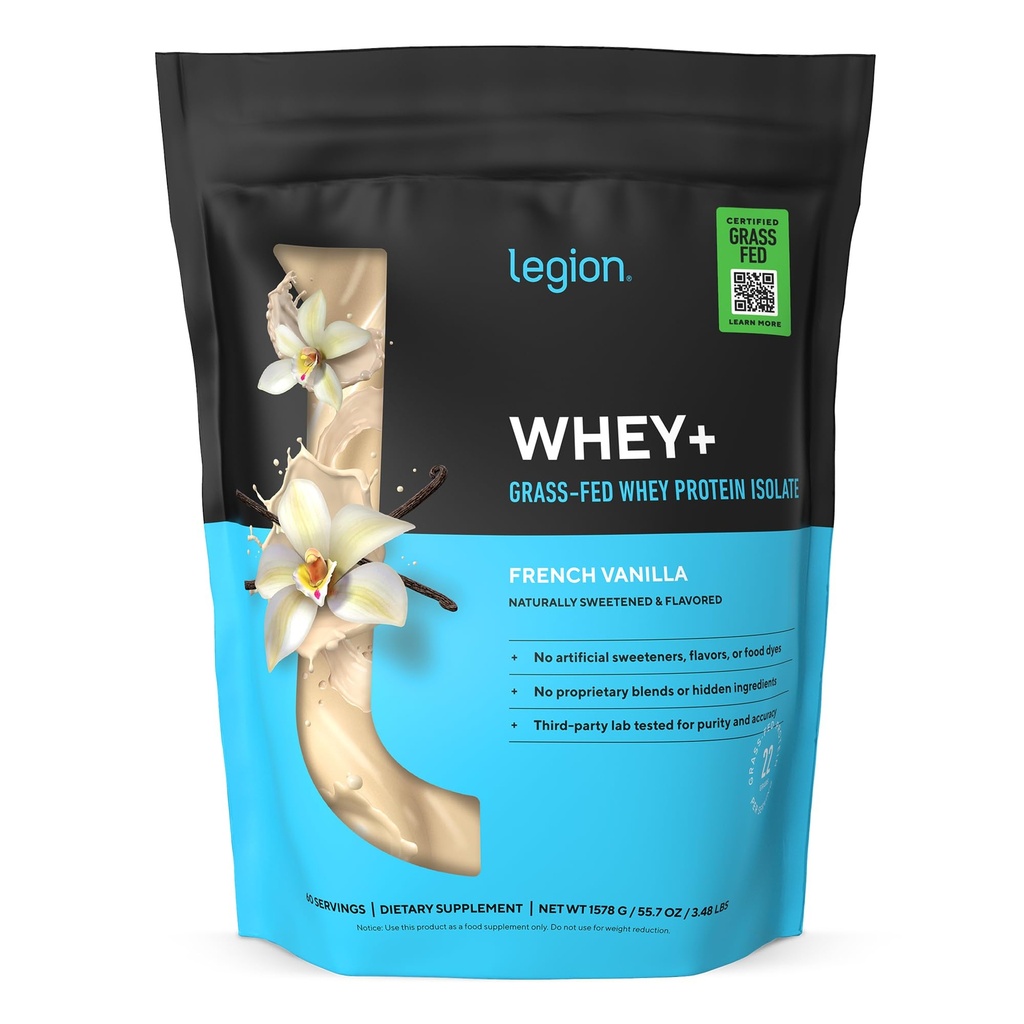 ΝΟΜΟΛΟΓΙΑ Whey+ Πρωτεϊνη Whey Isolate from Grass Fed Cows - Whey Protein Isolate σκόνη χαμηλής θερμίδων, μη-GMO, Χωρίς ζάχαρη, Λακτόζη και Χωρίς γλουτένη, Όλες οι φυσικές πρωτεΐνες σκόνη για άνδρες και γυναίκες (60 εξυπηρετούν)