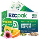 EZC Pak 5-Day Tapered Immune Support Booster - Συμπλήρωμα Υποστήριξης Ανοσοποιητικών Βιταμίνης, Echinacea, Zinc Vitamin C, Immune Boosters για Ενήλικες - Βιταμίνες Υποστήριξης Ανοσοποιητικών (Pack of 2)