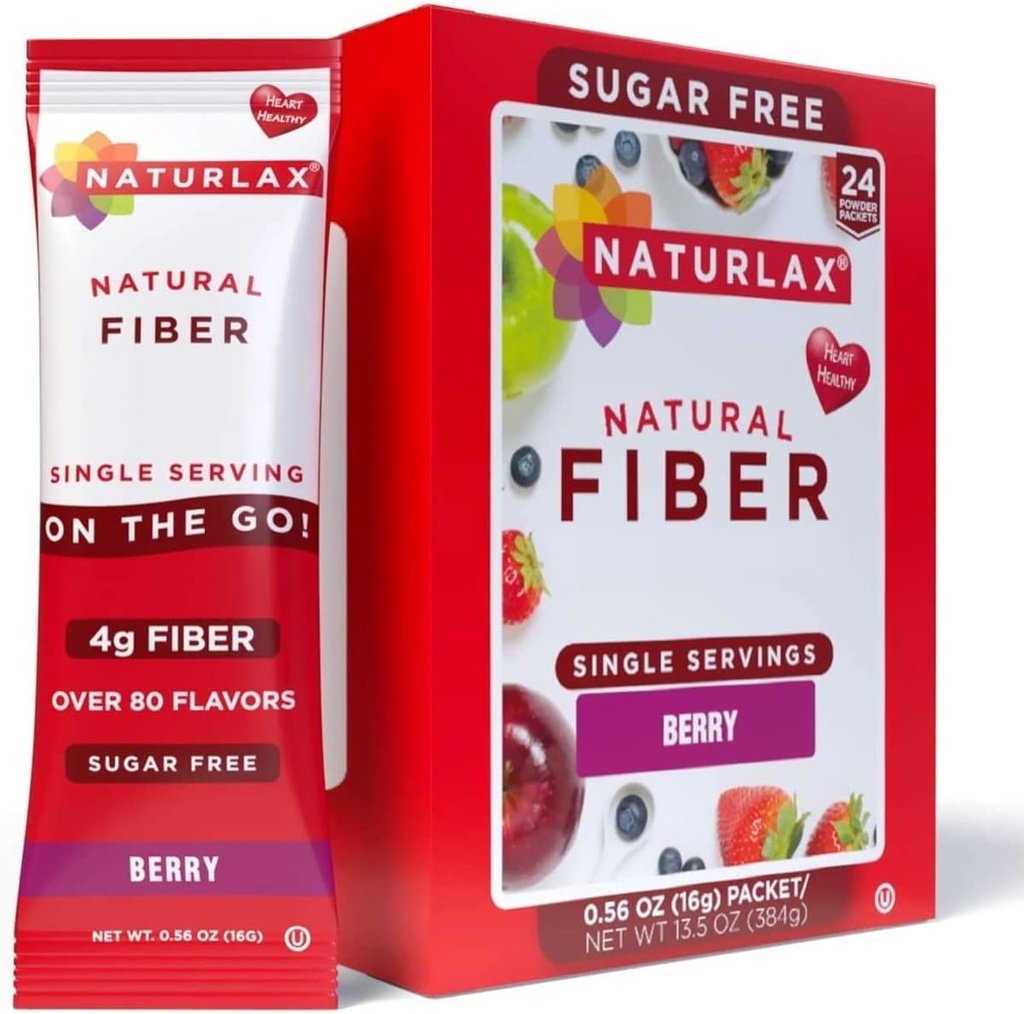 Χωρίς ζάχαρη Psyllium Husk Fiber σκόνη (Berry - 24 συσκευασίες)