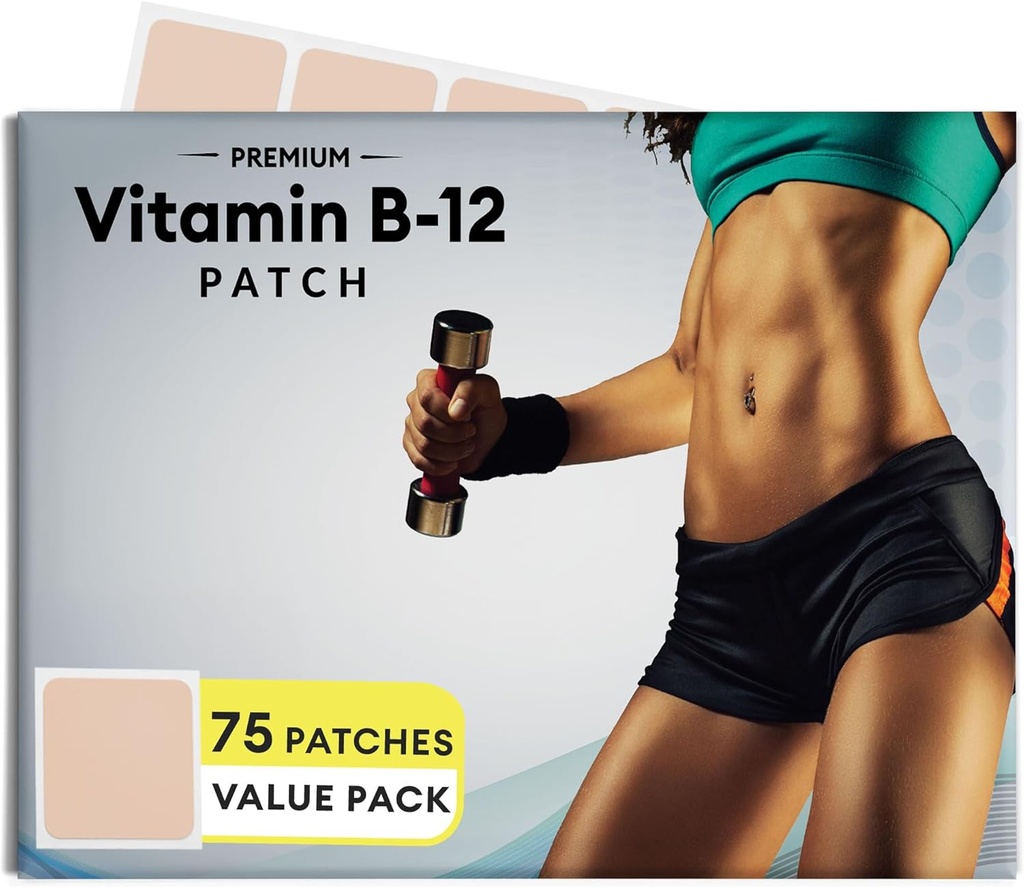 B12 Patch for Energy Plus – 75 Count Pack - B12 Patches – B12 με μεθυλοκοβαλαμίνη & Guarana
