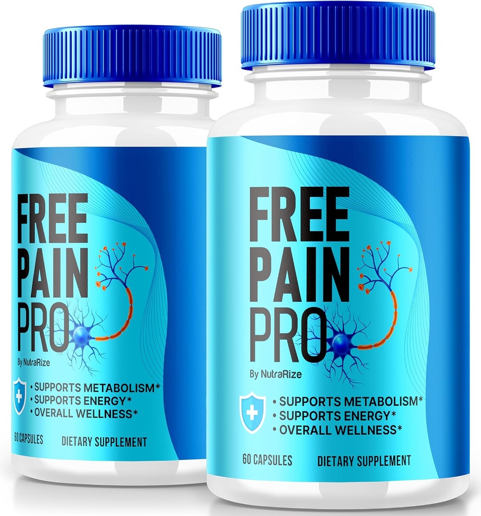 NutraRize (2 Pack) Free Pain Pro κάψουλες, επίσημη φόρμουλα Keto για το κατάλληλο και υγιές σώμα, όλα τα φυσικά συμπλήρωμα για την υποστήριξη της συνολικής ευεξίας, Premium FreePainPro χάπια αναθεώρηση (120 κάψουλες)