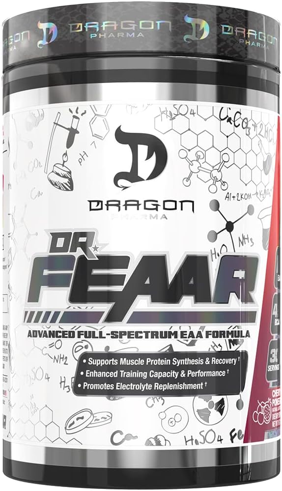 DRAGON PHARMA Dr. FEAAR® Advanced Full-Spectrum EAA Matrix, υποστηρίζει τη σύνθεση και την ανάκτηση μυϊκών πρωτεϊνών, ενισχυμένη ικανότητα και απόδοση κατάρτισης (30 σερβιέτες, ρόδι κεράσι)