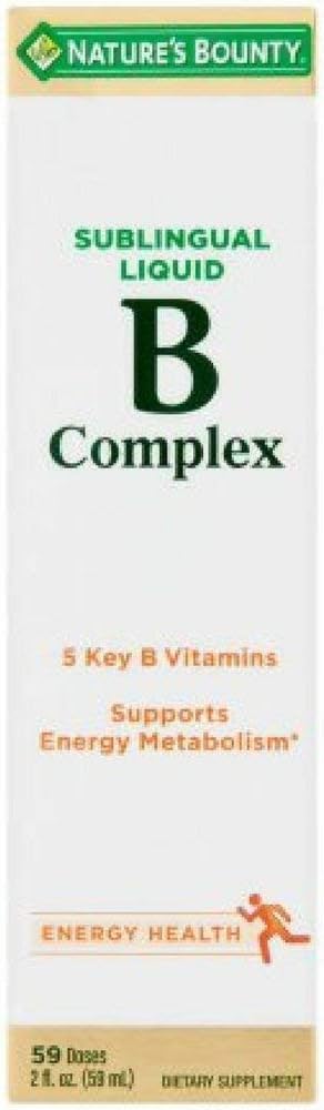 Nature's Bounty Vitamin B Complex Υπογλώσσιο Υγρό 2 oz (πακέτο των 3)