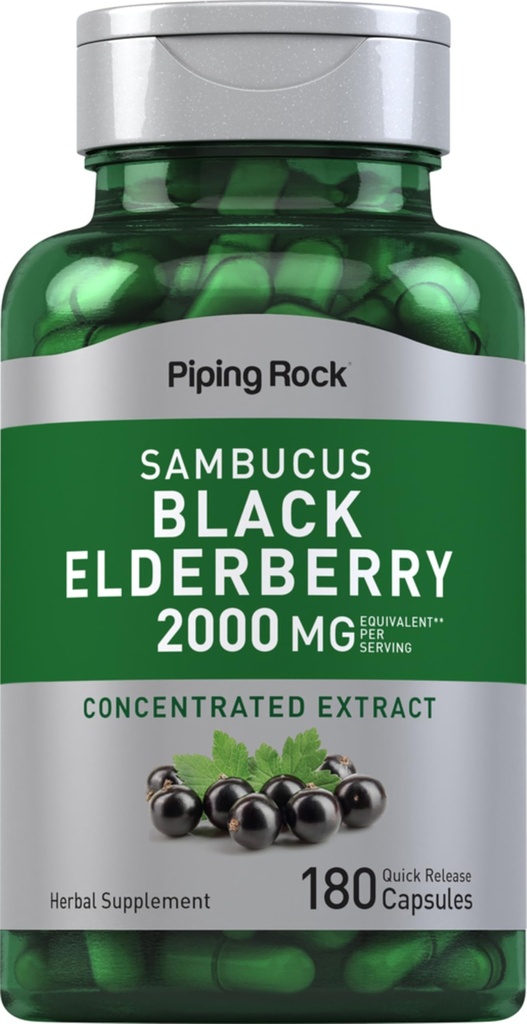 Piping Rock Elderberry Capsules 