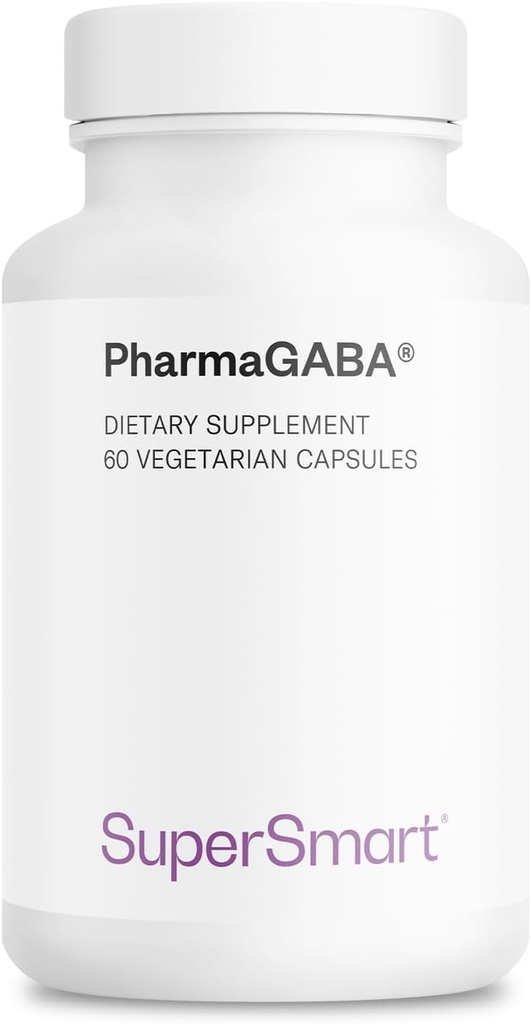 Supersmart - Pharma GABA 125mg ανά ημέρα (Patented & Highly Bioδιαθέσιμο) - Φυσικό Gamma Aminobutyric Acid GABA συμπλήρωμα 