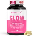GOBIOTIX Hair Skin and Nails Vitamin Supplement - 10000mcg Biotin Pills with Hyaluronic Acid, Folate, Iron, Magnesium, and Zinc - Collagen Production, Hair Growth - 30 Servings