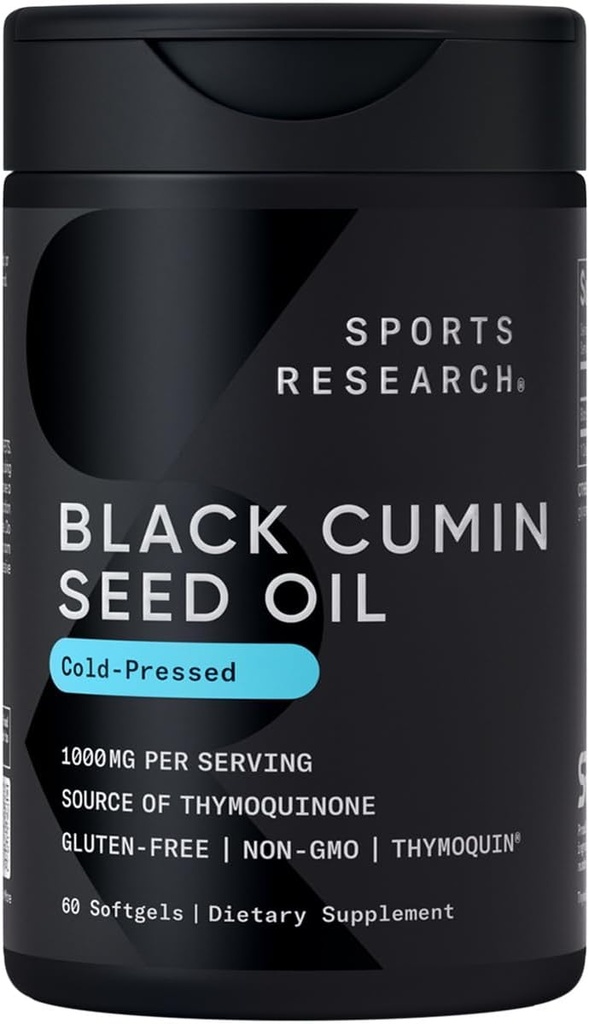 Sports Research Black Seed Oil 1000mg 
