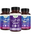 Φωλιασμένα φυσικά Luna Kids συμπλήρωμα ύπνου (60 Μασώμενα δισκία) & Luna Natural Sleep Aid (60 Vegan Κάψουλες)
