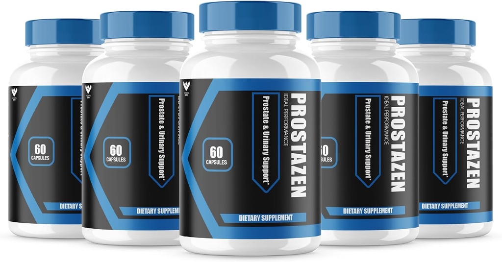 (5 Pack) Κάψουλες Prostazen, Επίσημη χάπια Prostazen για την υποστήριξη της υγείας του προστάτη, Prostazen Plus Premium Φόρμουλα Prostate, Prostazen για υγιή Prostate, Prosta Zen Pastillas Κριτικές (300 κάψουλες)