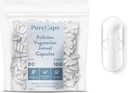 PureCaps USA - Κενά χορτοφαγικά χάπια Vegan Pullulan μέγεθος 00 