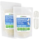 XPRS Nutra Separated Capsules Size 000-100 Count Large Empty Gelatin Capsules Separated in Bags - Premium Clear Empty 000 Pills for DIY Supplement Filling
