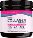 NeoCell Super Collagen Peptides, 10g Collagen Peptides per Serving, Gluten Free, Keto Friendly, Non-GMO, Grass Fed, Healthy Hair, Skin, Nails and Joints, Unflavored Powder, 14,1 oz., 1 Canister