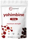 Διπλή δύναμη Yohimbine Συμπληρώματα για άνδρες και γυναίκες, 10mg ανά υπηρεσία, 300 Softgels, Yohimbine HCL με Παρθένο Έλαιο Σπόρου Ηλίανθου για Καλύτερη Απορρόφηση, Υποστηρίζει την παραγωγή ενέργειας, Αφρικανική Raw