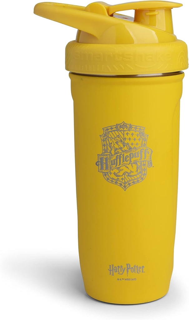 Smartshake Reforce Stainless Steel Harry Potter Hufflepuffs Shaker Bottle (900 ML / 30oz) 