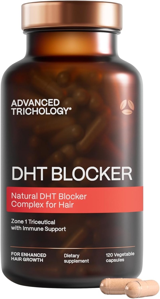 Advanced Trichology DHT Blocker - συμπλήρωμα ανάπτυξης μαλλιών για τη γενετική λίπανση για άνδρες και γυναίκες 