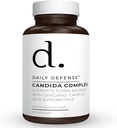 Candida Flush & Cleanse 60 Count Gut Support for Balanced Gut Flora with Oregano, Caprylic Acid, Probiotics, & Digestive Enzymes - Μη ΓΤΟ Συμπλήρωμα διατροφής