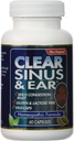 Clear Products Ομοιοπαθητική Φόρμουλα, Sinus and Ear, 60 Count