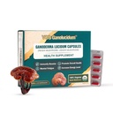 Red Reishi Mushroom Κάψουλες για Ανοσία, Ganoderma διαυγές εκχύλισμα, Φυσικό Vegan Reishi Μανιτάρια Καθημερινή, 70mg, 30 κάψουλες