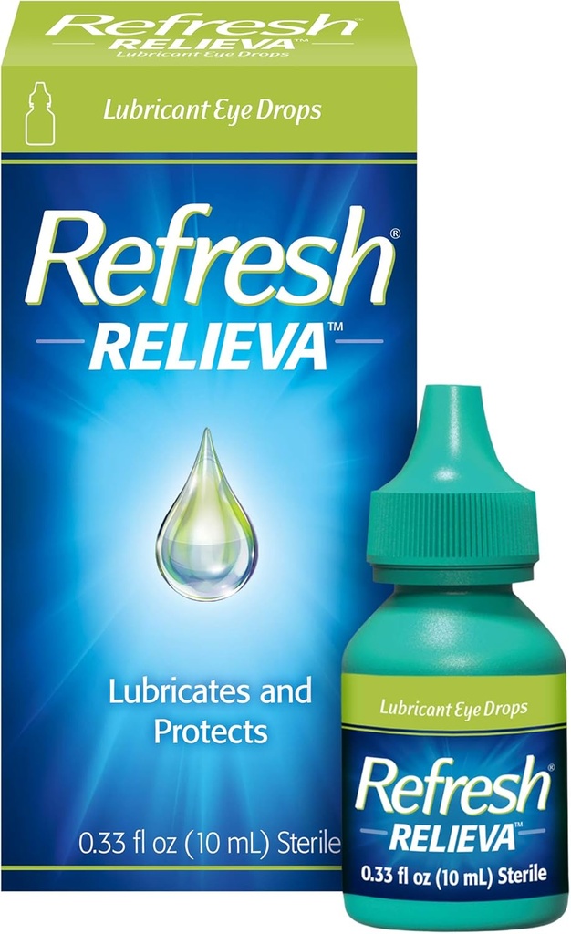 Ανανέωση Λιπαντικές σταγόνες ματιών Relieva, 0,33 Fl Oz Στείρα, η συσκευασία μπορεί να Vary