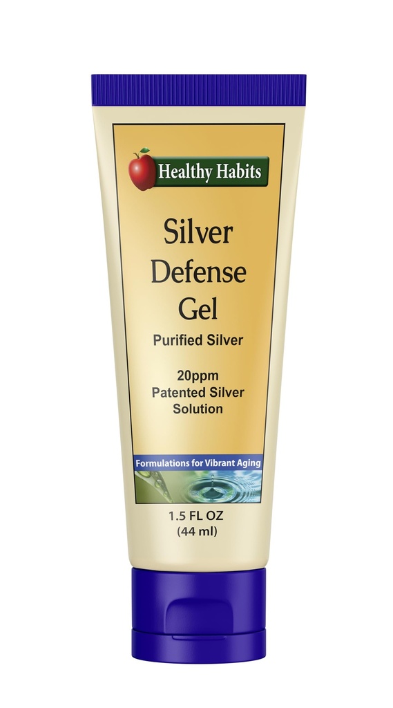 Υγιεινή Συνήθειες Silver Defense Gel Purified Topical Colloidal Silver Gel με Nano Technology