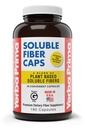 Yerba Prima Soluble Fiber Capsules, 180-Count - Natural Dietary Supplement, Non-GMO, Gluten Free, with Psyllium Husks and Oat Bran