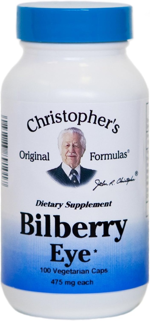 Ο Δρ. Christopher's Formula Bilberry Eye, 100 Count