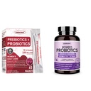ZEBORA Probiotics-for-Women 100-Billion-CFUs με προβιοτικά, D-Mannose & Cranberry για Digestive, Immune, Γυναικείο UT Health Support, Ultimate Probiotic Women's Care, Soy & Gluten Free, 45 Πακέτα