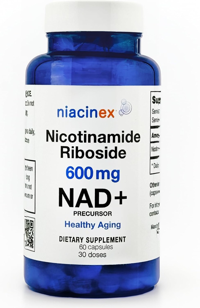 NAD+ Supplement - 600mg Pure Nicotinamide Riboside (NR) - Healthy Aging, Mental Clarity & Energy Booster - Cell Regeneration Supplements for Women and Men - 60 NAD Plus Capsules - Made in USA