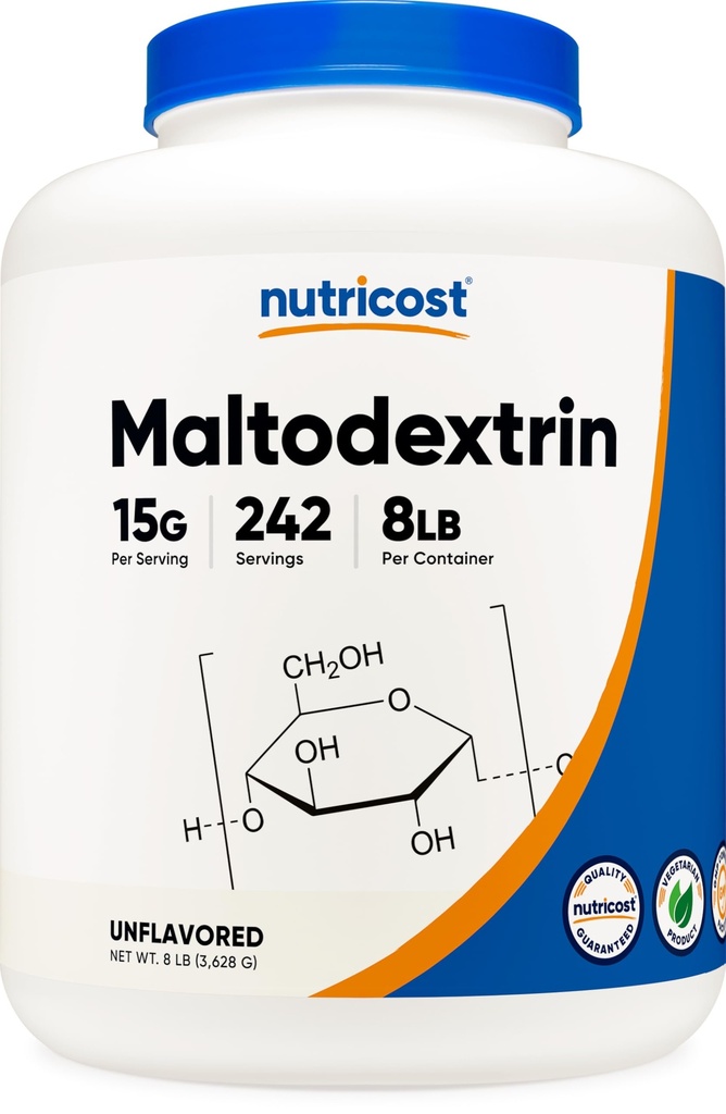 Nutricost Μαλτοδεξτρίνη σε σκόνη 8LBS - Χωρίς γλουτένη, χωρίς ΓΤΟ