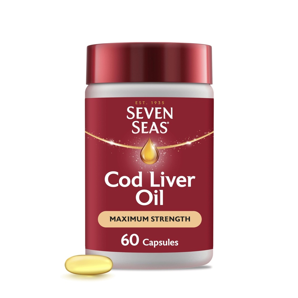 Επτά Seas Cod Liver Oil Επιπλέον υψηλή αντοχή 60 κάψουλες