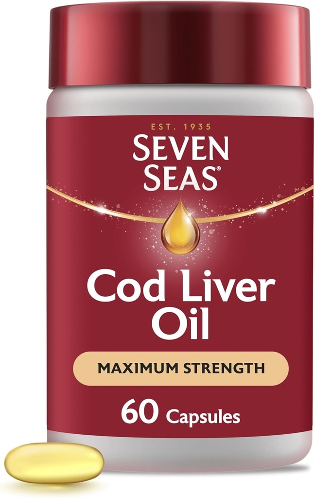 Επτά Seas Cod Liver Oil Επιπλέον υψηλή αντοχή 60 κάψουλες