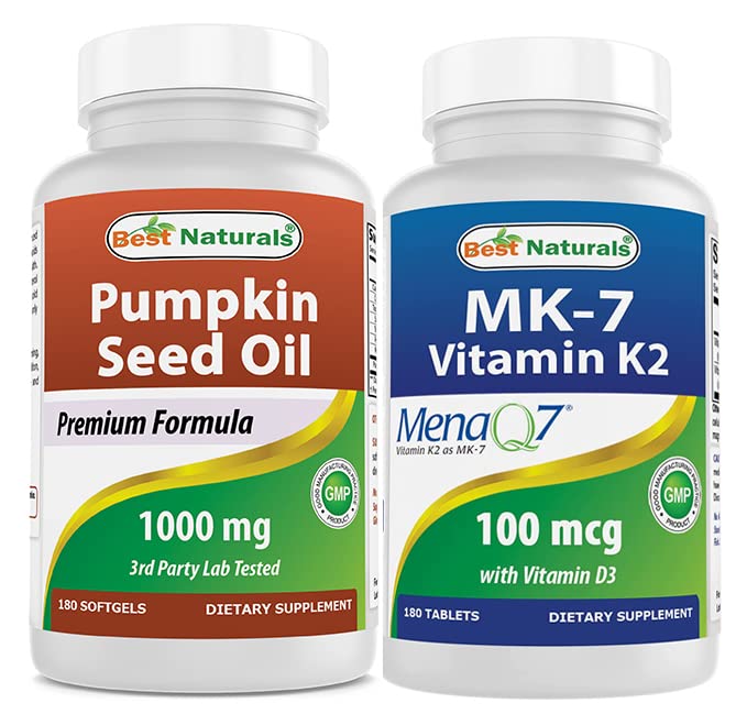 Λάδι κολοκύθας 1000 mg & βιταμίνη K2 (MK7) με D3