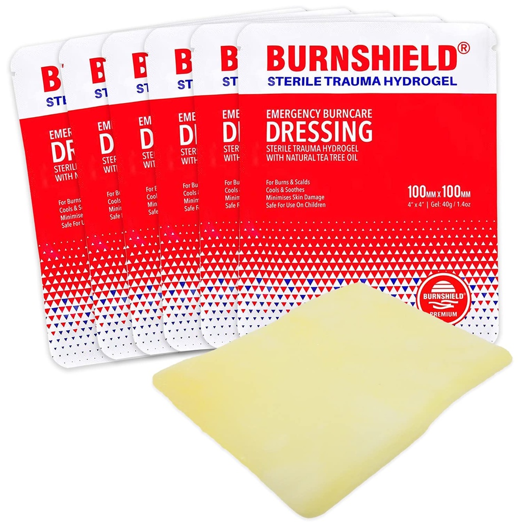 Burnshield 4" X 4" Burn Dressing, Στείρα - 6 κόμης