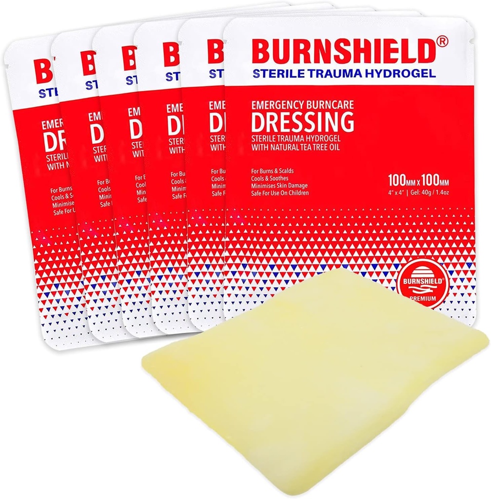 Burnshield 4" X 4" Burn Dressing, Στείρα - 6 κόμης