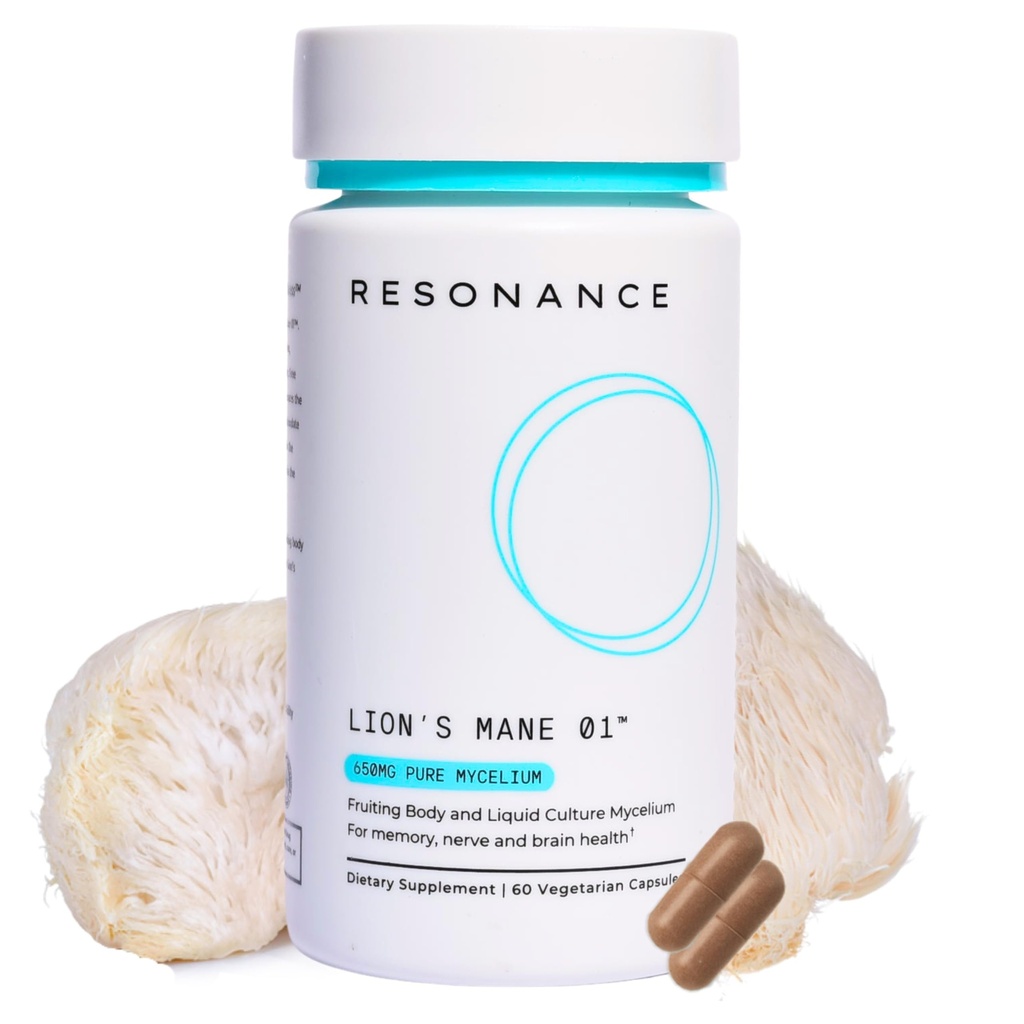 Mane 01TM - Organic Premium Lions Mane Mushroom Extract Supplement 