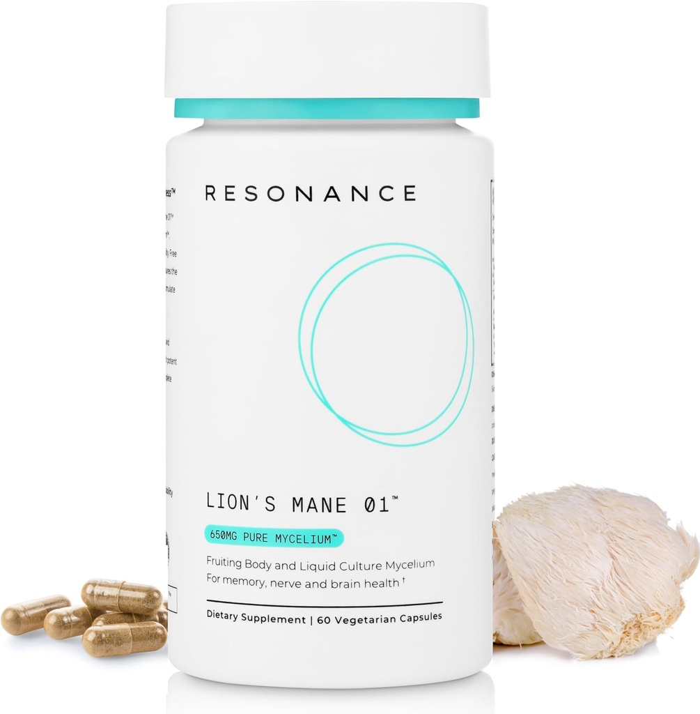 Mane 01TM - Organic Premium Lions Mane Mushroom Extract Supplement 