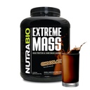 NutraBio Extreme Mass Gainer Protein Powder, 53G Protein, Καθαρό Κερδιστή βάρους, Αύξηση της μυϊκής μάζας, Full Spectrum Amino Acid - Σοκολάτα, 6 λίρες