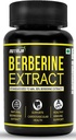 Berberine Extract 500mg Capsules | Standardized to min 98% Berberine Extract | Natural Berberine Extract Highly Purified & Bioavailable (60 Capsules)