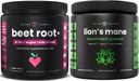 NutraChamps Beet Root Powder & Lion's Mane Powder. Ισχυρές ενώσεις κυκλωμάτων & προσαρμογών