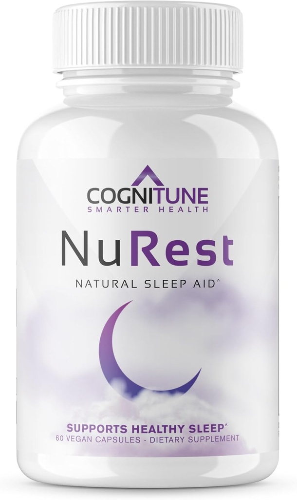 Cognitune Natural Sleep Supplement - Μη Συνήθης Σχηματίζοντας χάπια ύπνου, Μη Νυσταγμός Herbal Sleep Aid Formula w/Melatonin, Valerian Root, Lemon Balm, Χαμομήλι, GABA, L-Θεανίνη, Μαγνήσιο, Αμινοξέα
