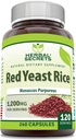 Herbal Secrets Red Yeast Rice 1200 Mg per Serving, 240 Veggie Capsules Συμπλήρωμα 